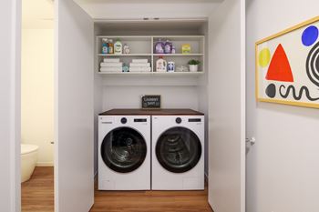 Full-size washer & dryer
